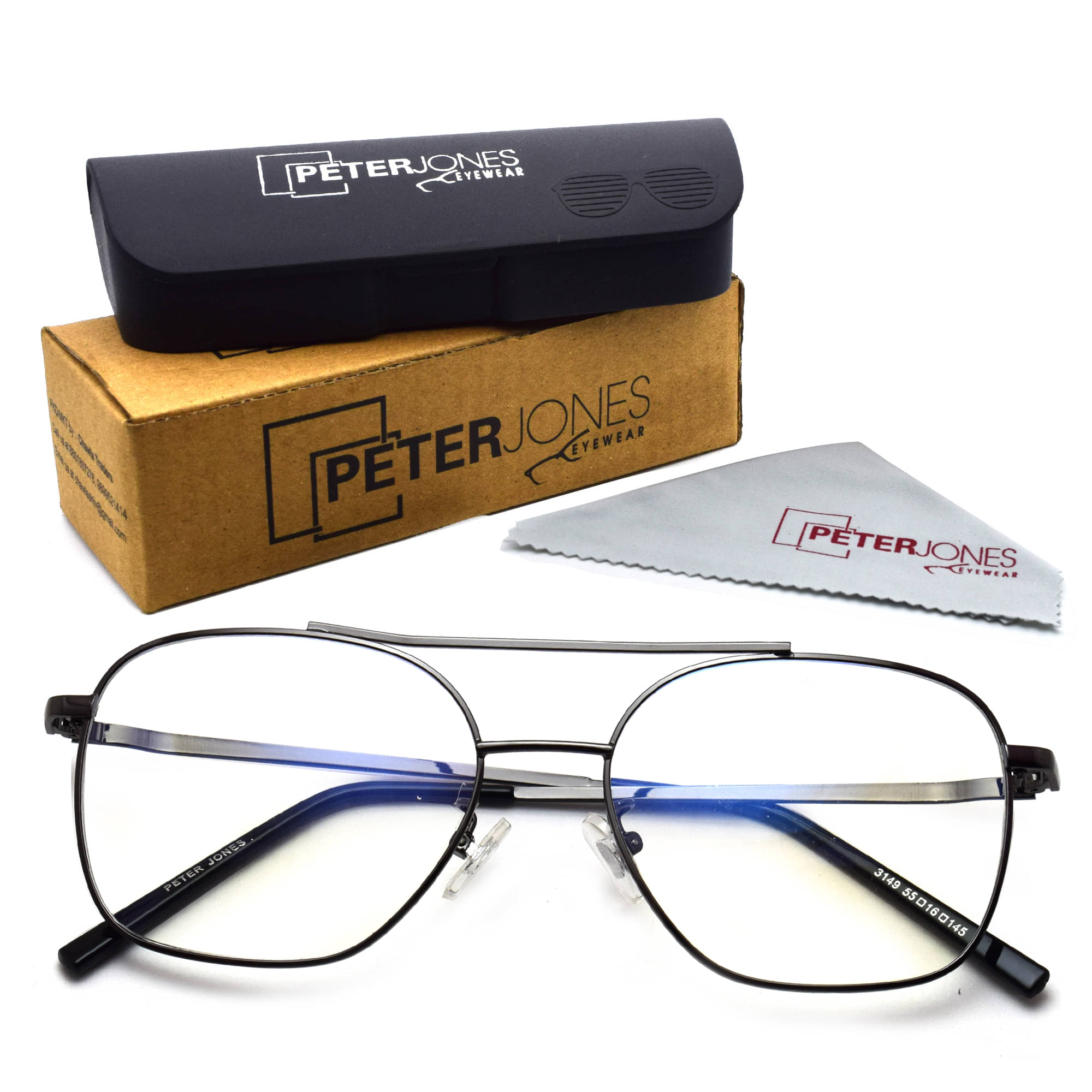 Unisex Blue Cut & Anti-glare Computer Glasses | For Computer Mobile TV | Eye Protection | Zero Power | Brand - Peter Jones     			Unisex Blue Cut & Anti-glare Computer Glasses | For Computer Mobile TV | Eye Protection | Zero Power | Brand - Peter Jones