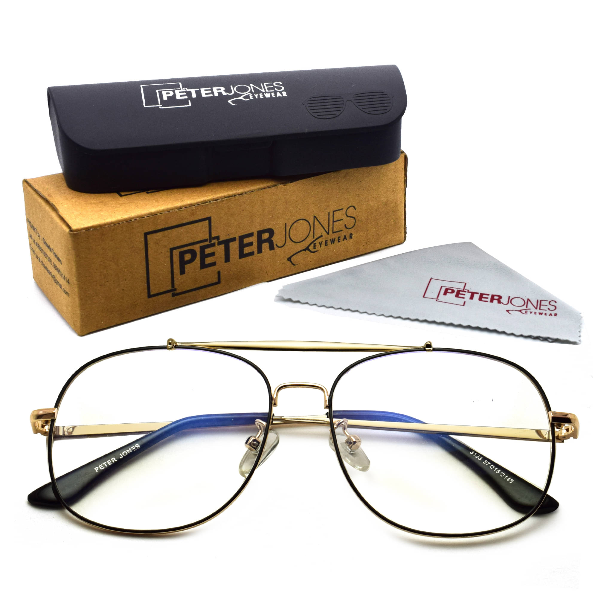     			Unisex Blue Cut & Anti-glare Computer Glasses | For Computer Mobile TV | Eye Protection | Zero Power | Brand - Peter Jones