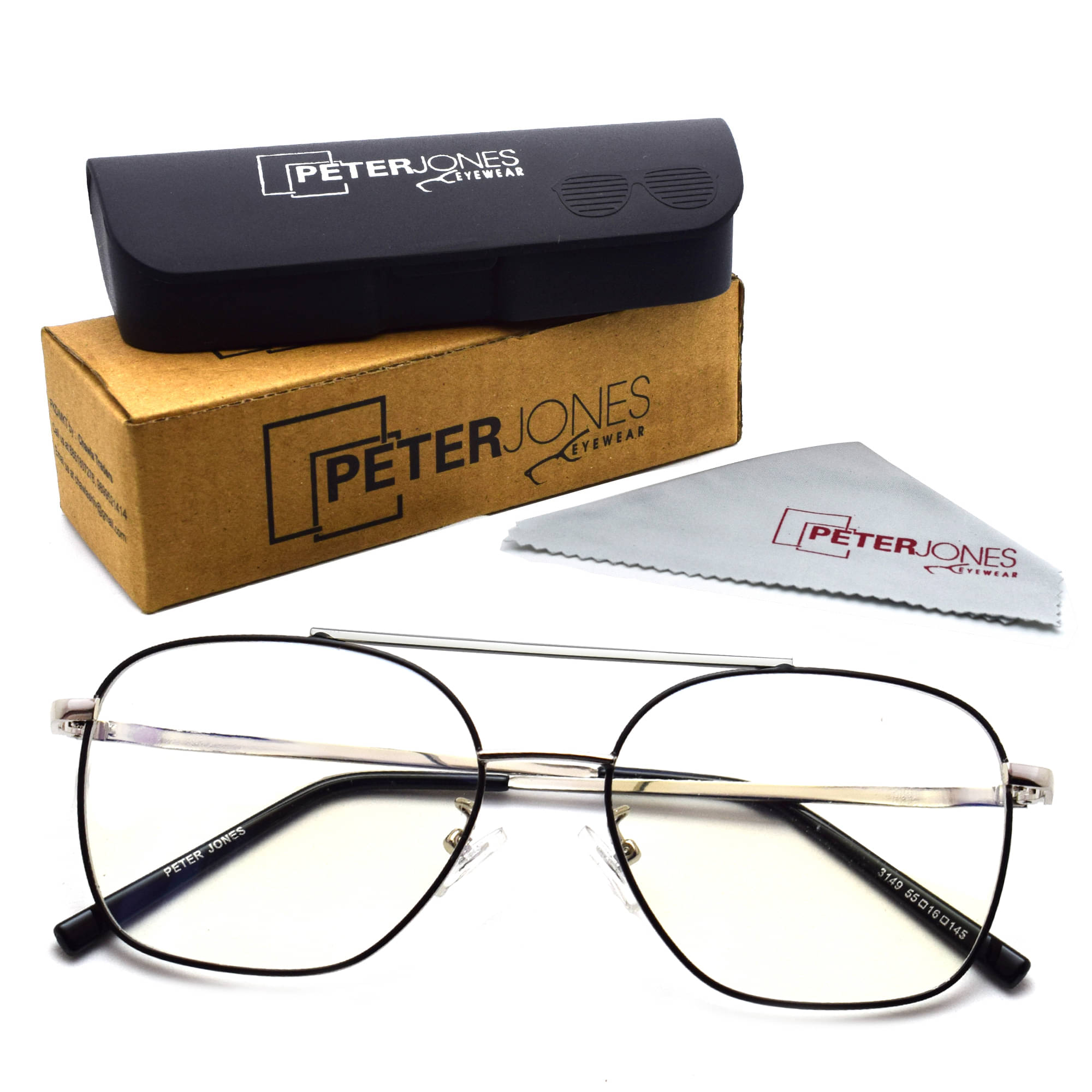 Unisex Blue Cut & Anti-glare Computer Glasses | For Computer Mobile TV | Eye Protection | Zero Power | Brand - Peter Jones Unisex Blue Cut & Anti-glare Computer Glasses | For Computer Mobile TV | Eye Protection | Zero Power | Brand - Peter Jones