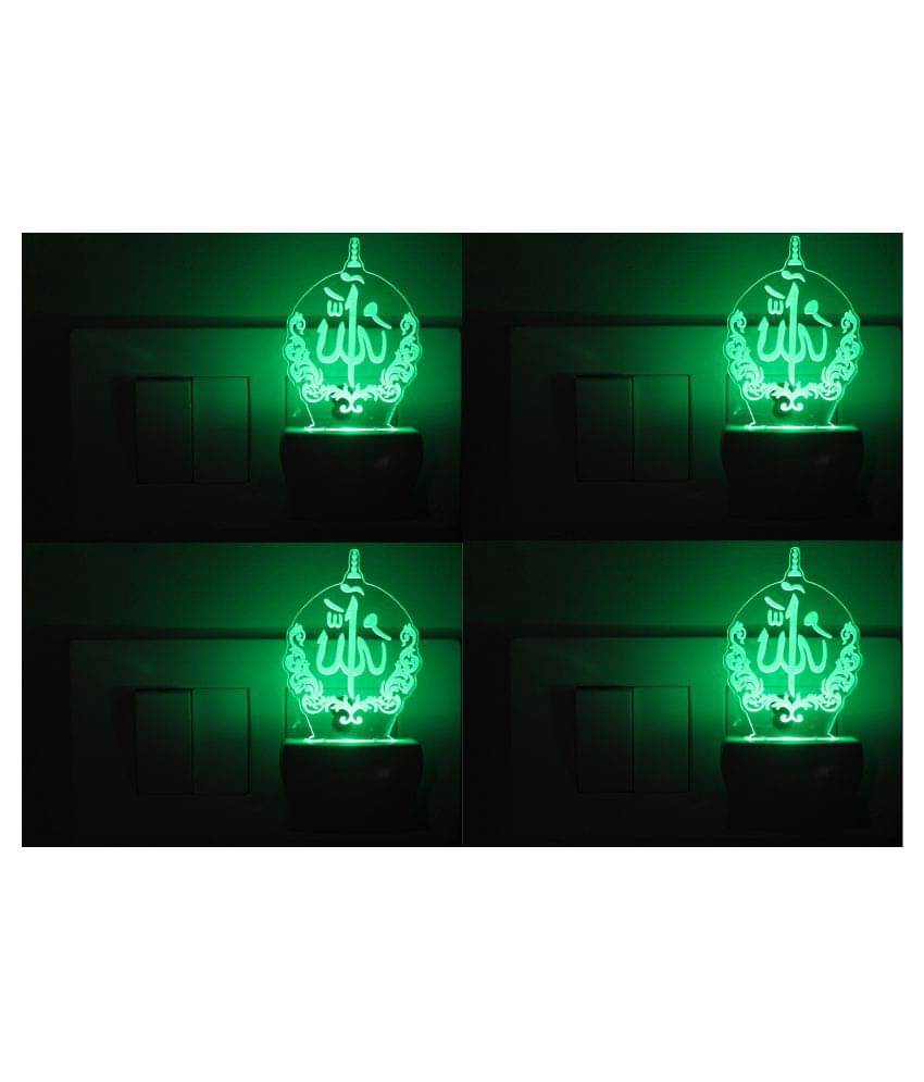 Somil 3D Illusion LED Jainism Symbol Night Lamp Multi - Pack of 2 Somil 3D Illusion LED Jainism Symbol Night Lamp Multi - Pack of 2