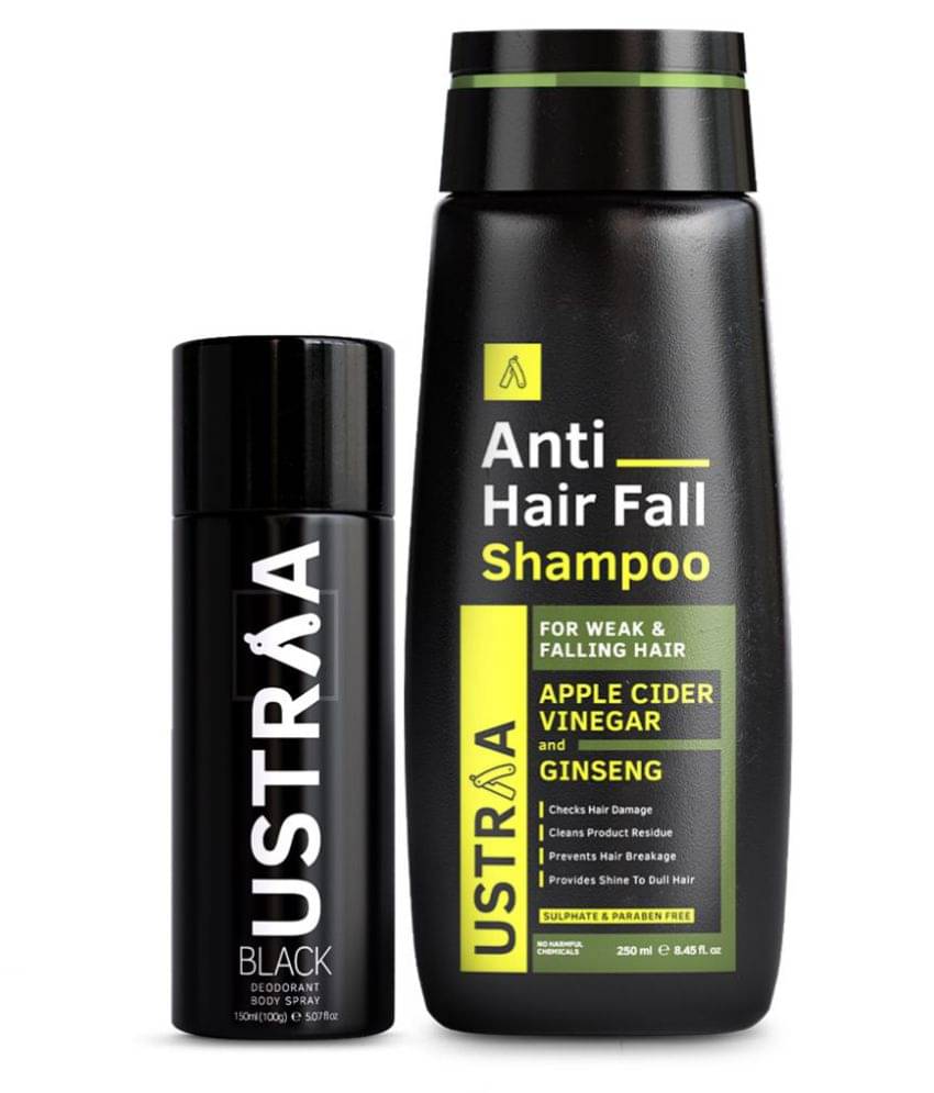     			Ustraa Black Deodorant - 150ml & Anti- Hair fall Shampoo - 250ml