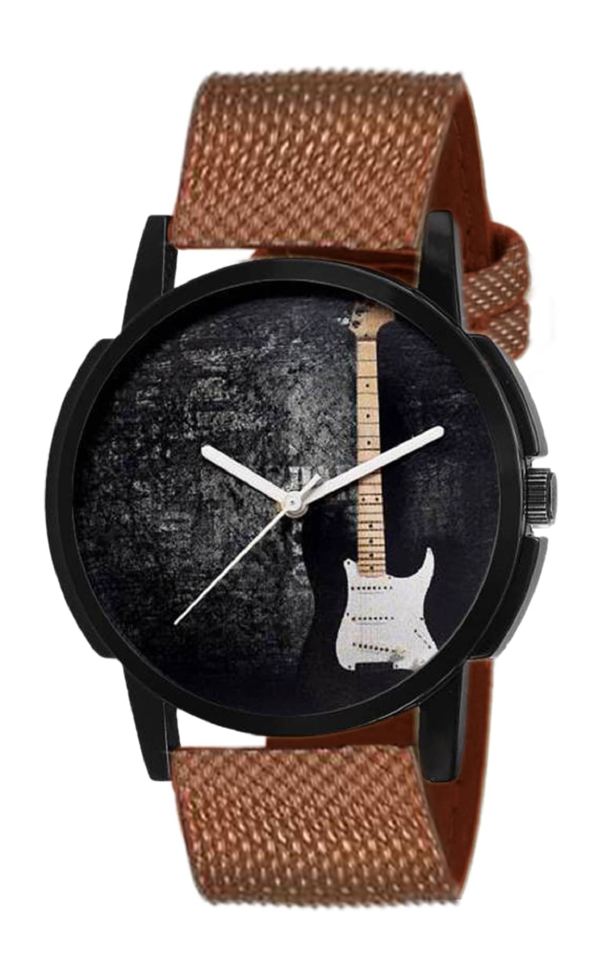     			newmen - Brown PU Analog Men's Watch