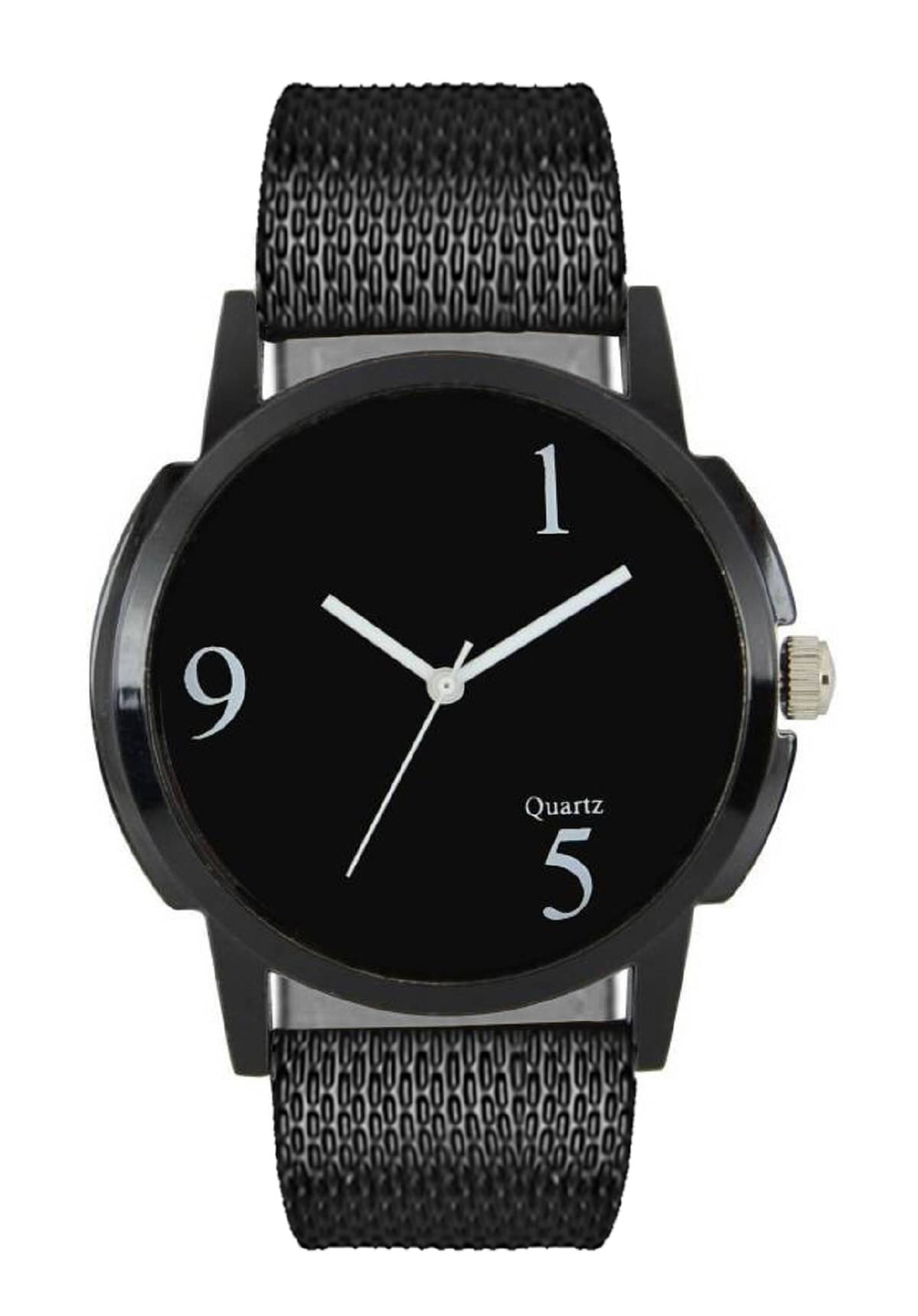     			newmen NM-6 BLACK PU Analog Men's Watch
