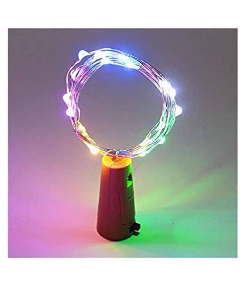 thriftkart 20 LED Wine Bottle Cork String Lights Multi - Electricals | Buy online on ZillyBuy