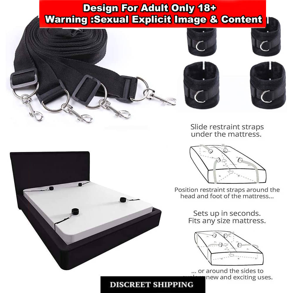 Adult Games Sex Toys for Couples Bed Restraint Erotic Bondage Ropes BedS  Kit Tool