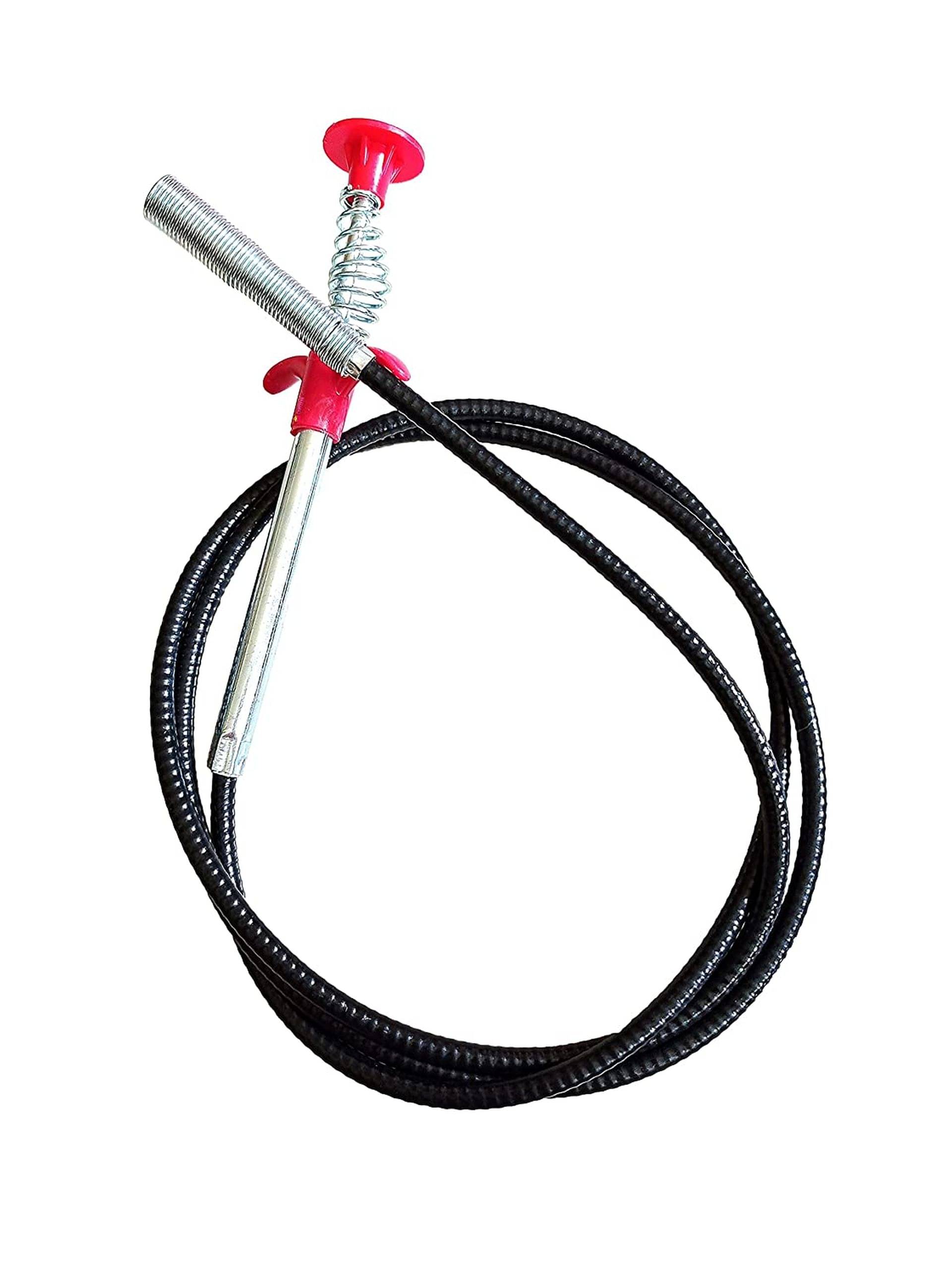     			Kotak Sales 160CM Drain Pipe Cleaning Spring Stick Hair Catching Flexible Steel Wire Sewer Sink Tub Dredge Blockage Dust Remover Rod Kitchen Bathroom Drainage Pipe Clog Cleaner Remover Tool (5Ft)