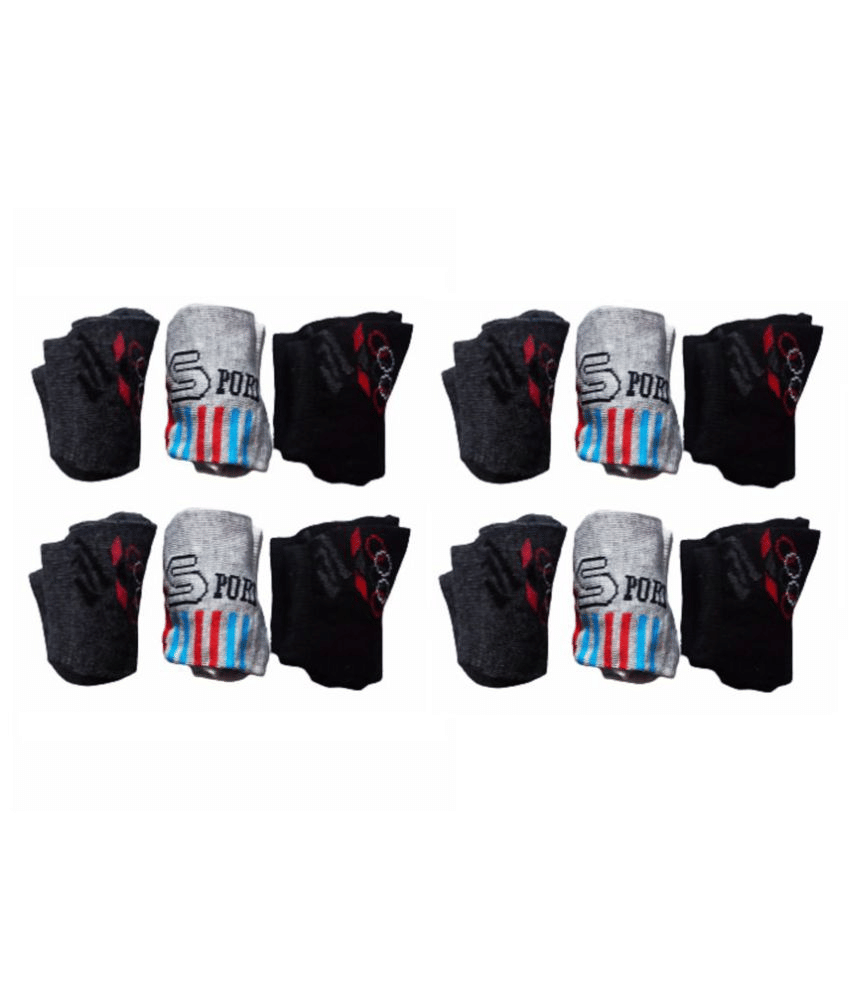 PENYAN Multi Ankle Length Socks Pack of 12 - Socks | Buy online on ZillyBuy