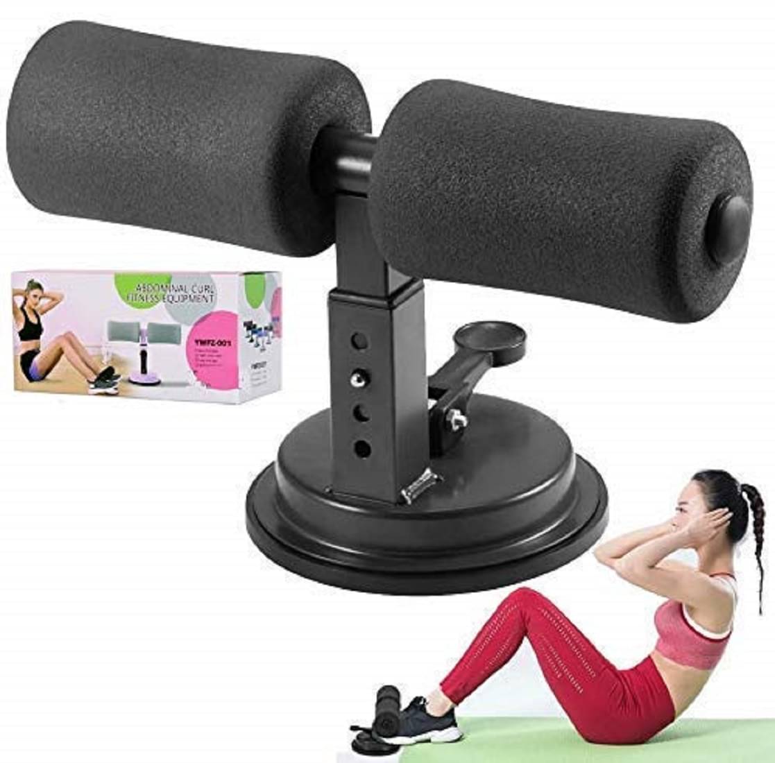 Saleh Sit-Up Bar With Foam Handle and Rubber Suction Seat Up Fitness Equipment Sit-ups and Push-ups Assistant Device For Weight Lose Gym Workout (Multicolor) Saleh Sit-Up Bar With Foam Handle and Rubber Suction Seat Up Fitness Equipment Sit-ups and Push-ups Assistant Device For Weight Lose Gym Workout (Multicolor)