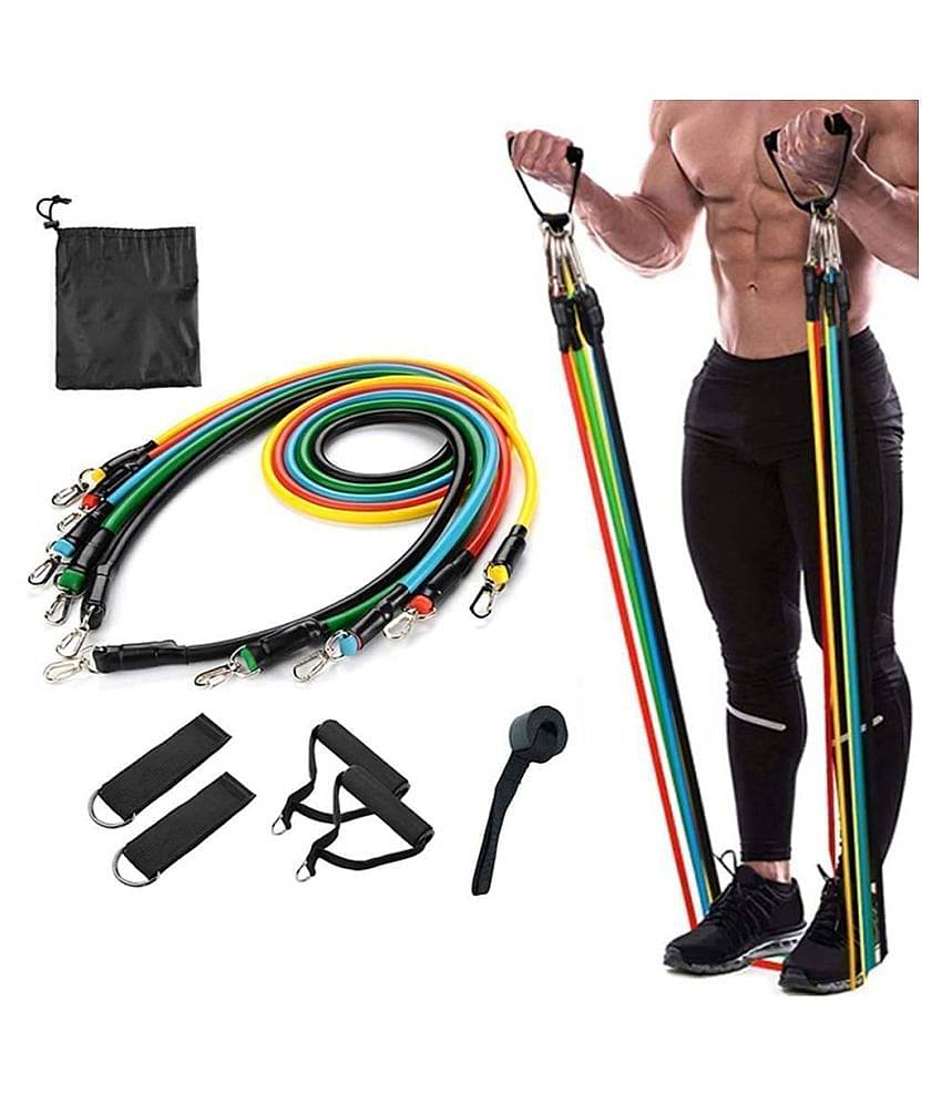 35 Kg Resistance Band With Handles Decathlon Decathlon Pull Rope