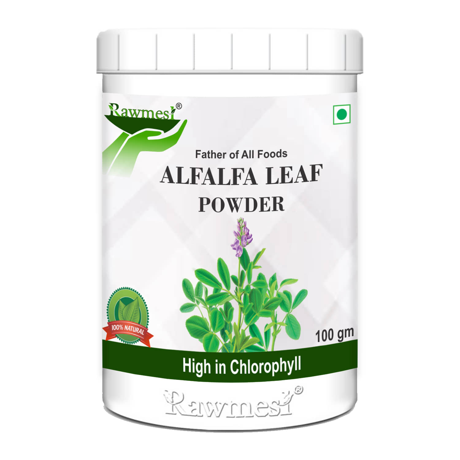 rawmest Alfalfa Leaf Powder 100 gm Multivitamins Powder