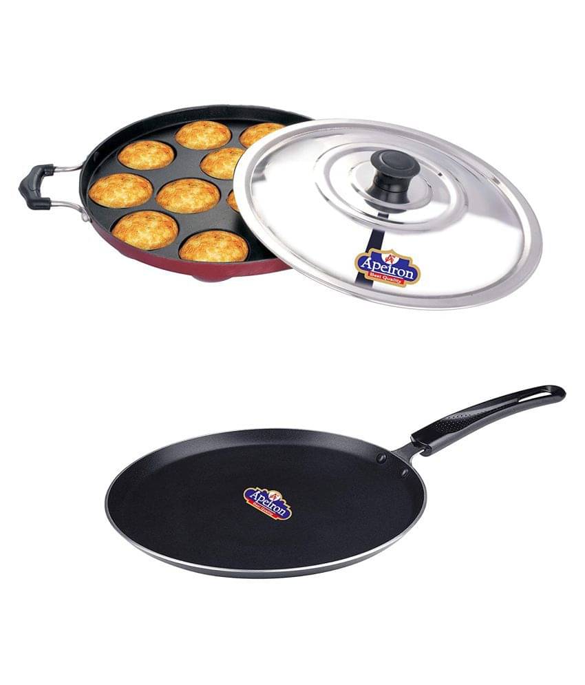     			APEIRON Appam & Dosa Non-Stick Aluminum Chetty Pan 27 cm 1000 mL
