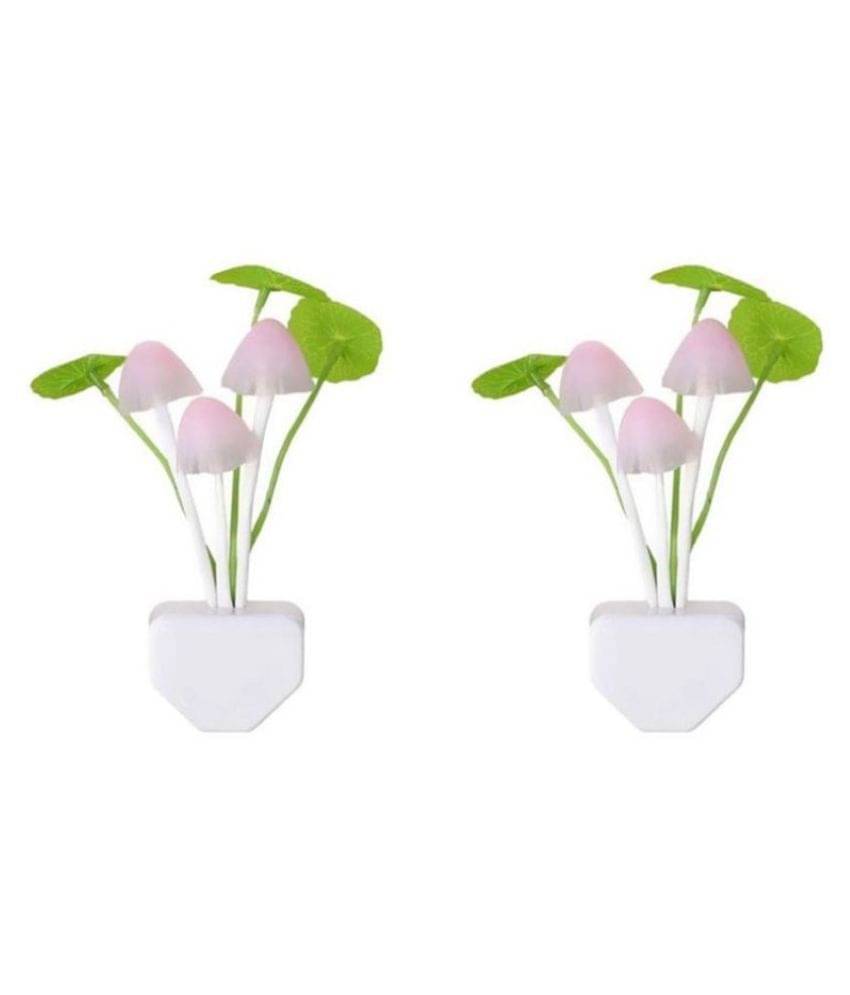 AapkieKart LED Night Light/Lamp, Fancy Color changing Mushroom Shape with automatic Off/on Night Lamp Assorted - Pack of 2 AapkieKart LED Night Light/Lamp, Fancy Color changing Mushroom Shape with automatic Off/on Night Lamp Assorted - Pack of 2