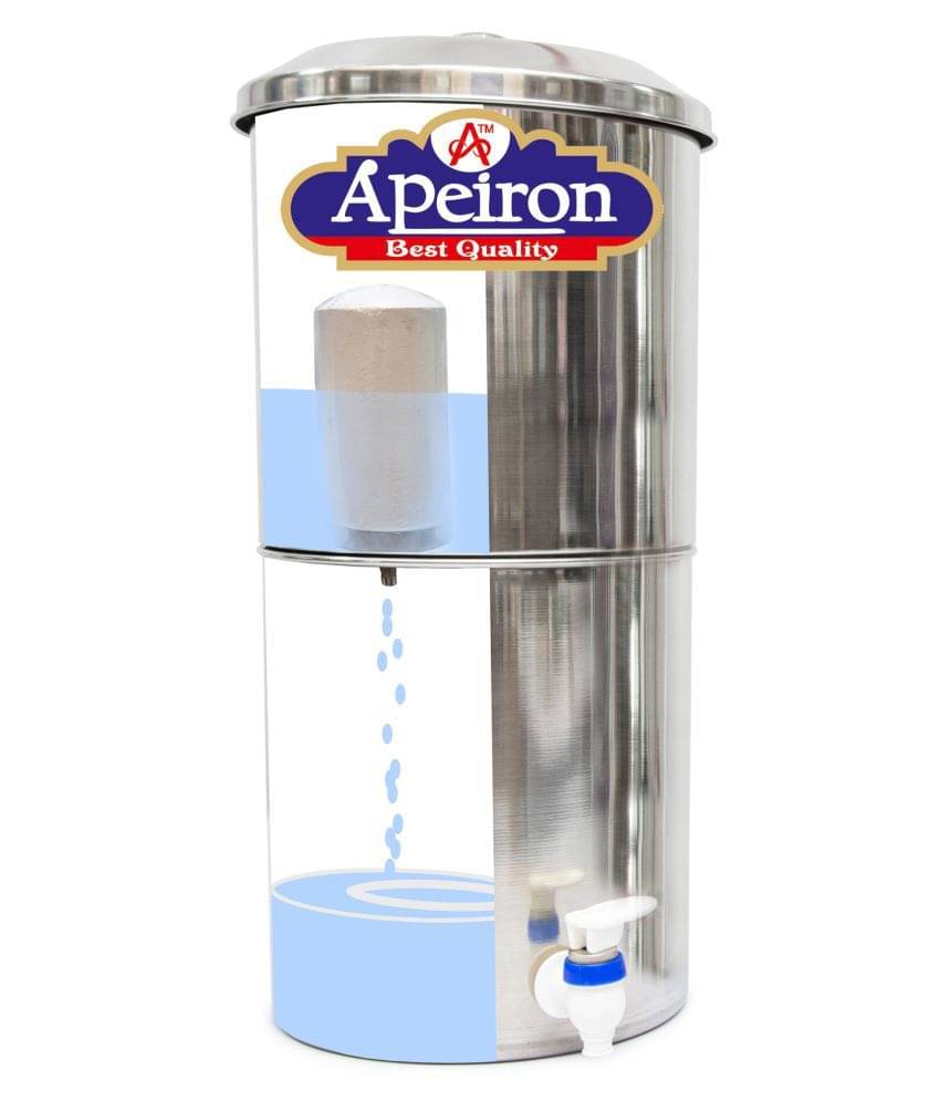 Apeiron Water filter-18 ltr Stainless steel Bottom Loading Water Dispenser Apeiron Water filter-18 ltr Stainless steel Bottom Loading Water Dispenser