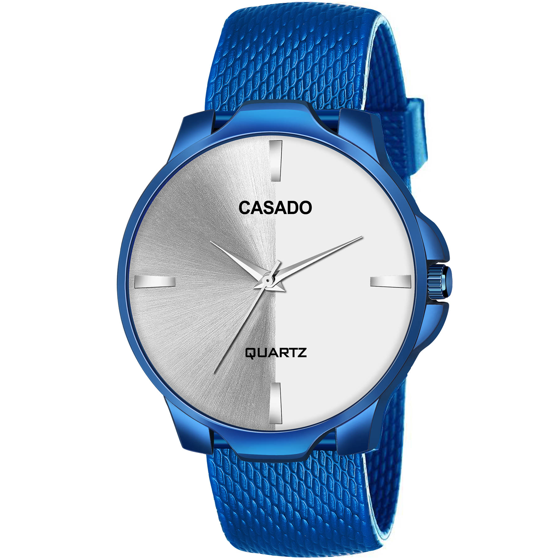     			CASADO CSD-326-WHITE-BLUE Silicon Analog Men's Watch