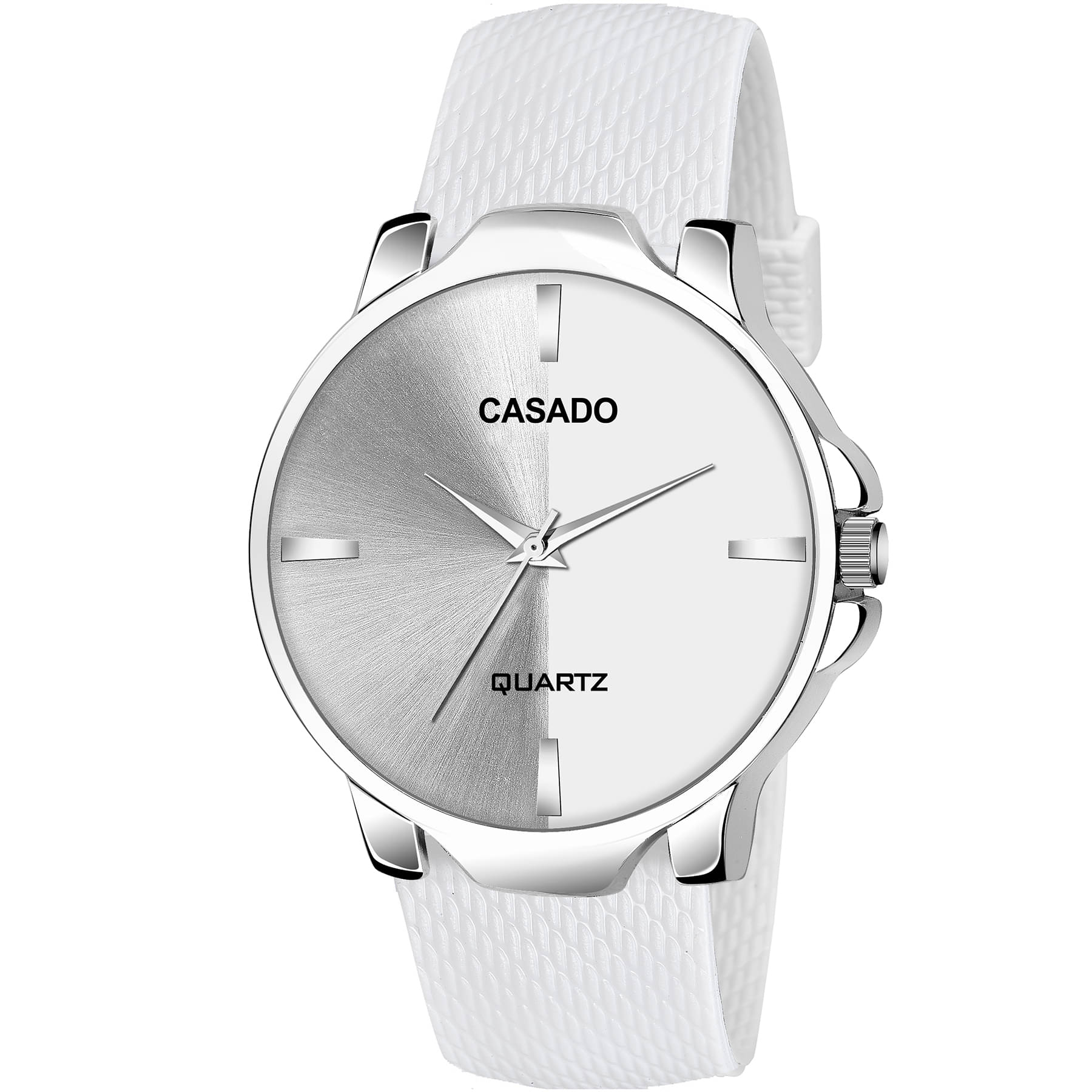     			CASADO - Silver Silicon Analog Men's Watch