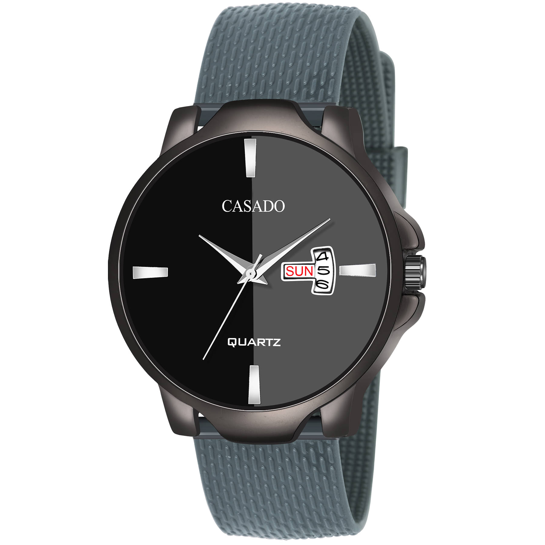     			CASADO - Dark Grey Silicon Analog Men's Watch