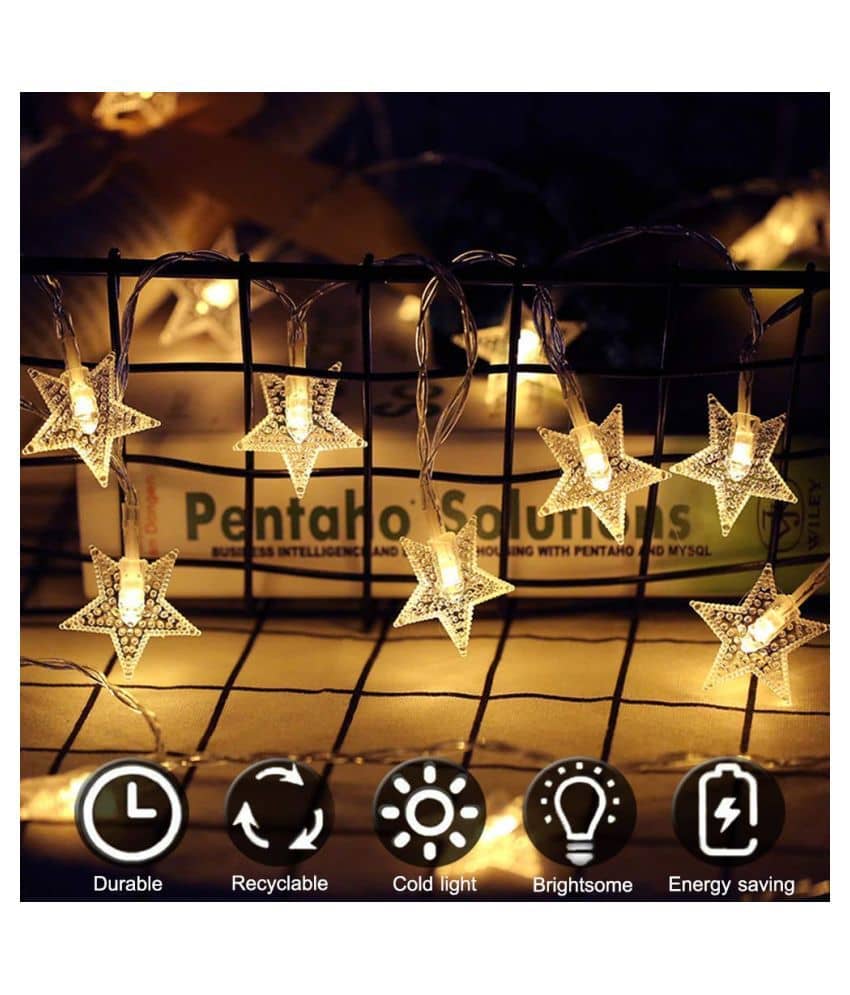 FL SJY FAIRY TAIL STAR LED LIGHT String Lights White