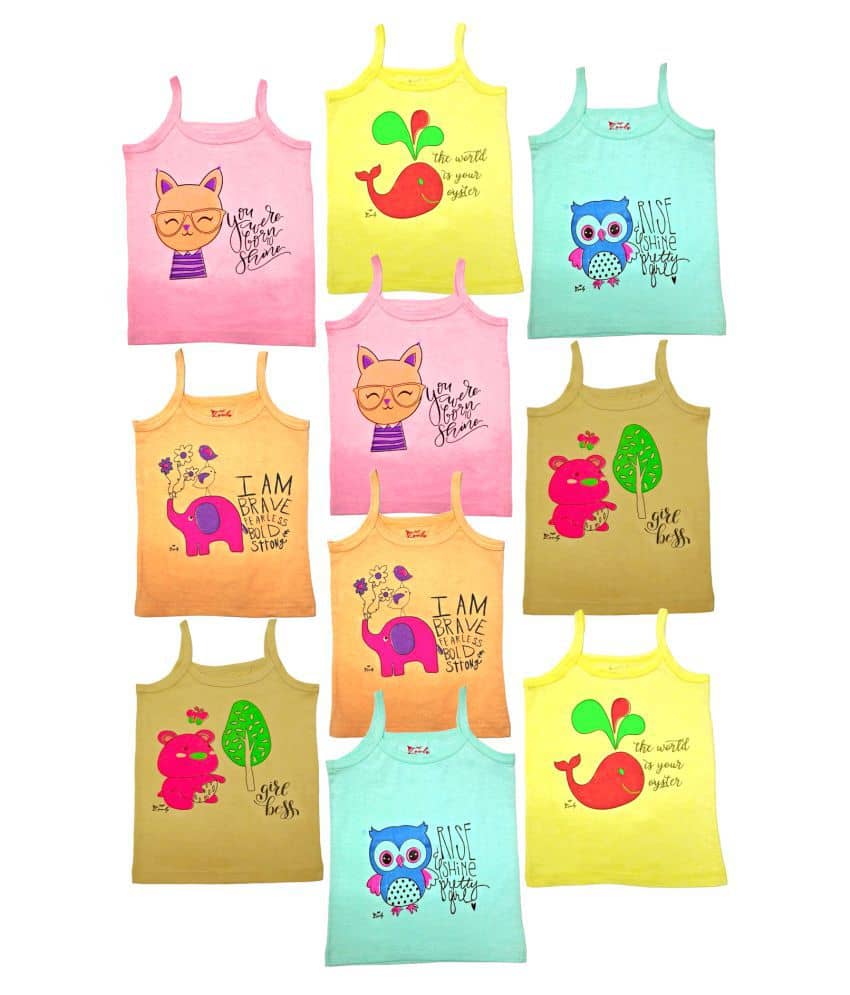 HAP Pack of 10 Girls Cotton ( Multi )