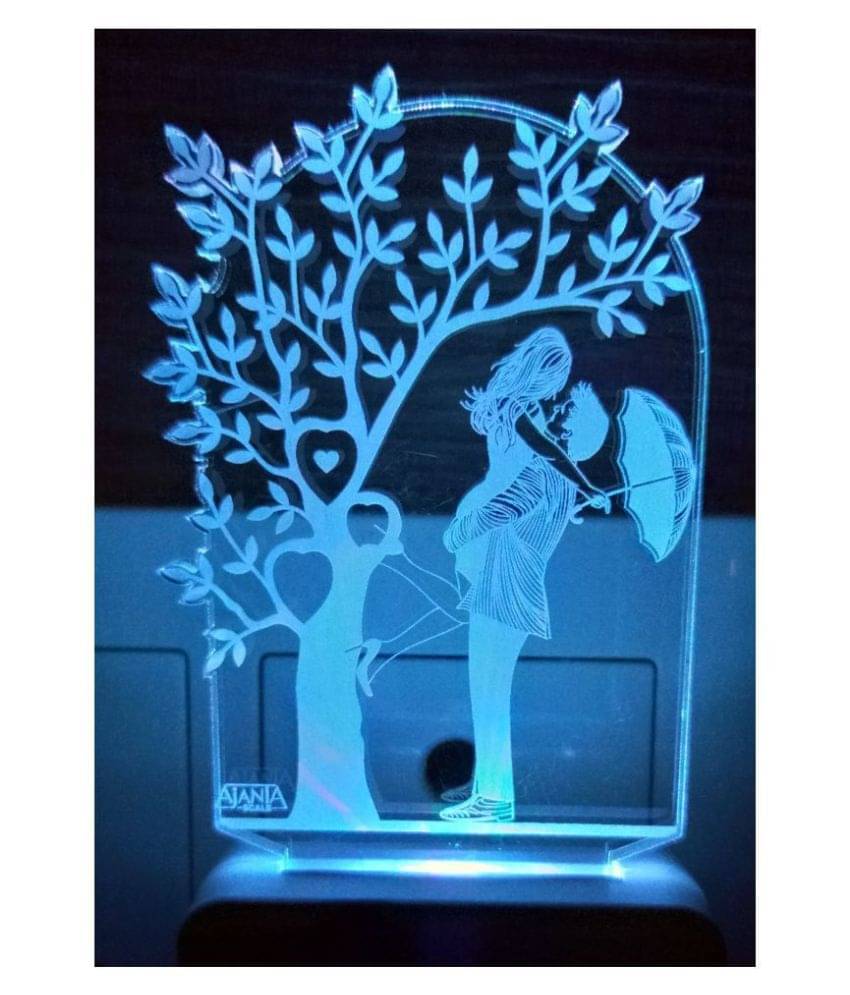    			SUPER AJANTA 2108 Couple Tree 3D Night Lamp Multi - Pack of 1