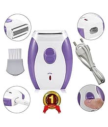 Waterproof Cordless 2in1 Rechargeable Lady`s Shaver Epilator And Hair Remover Mu Multi Casual Combo