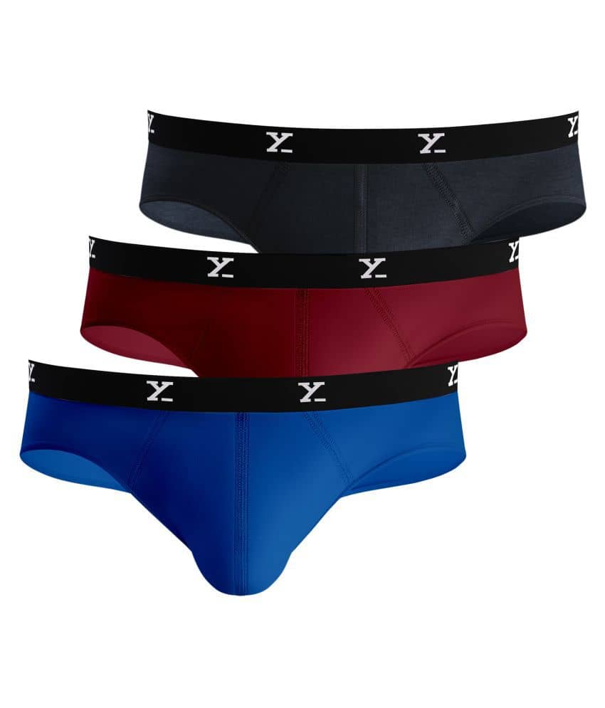 XYXX Pack of 3 Modal Briefs For Men's ( Multicolor )