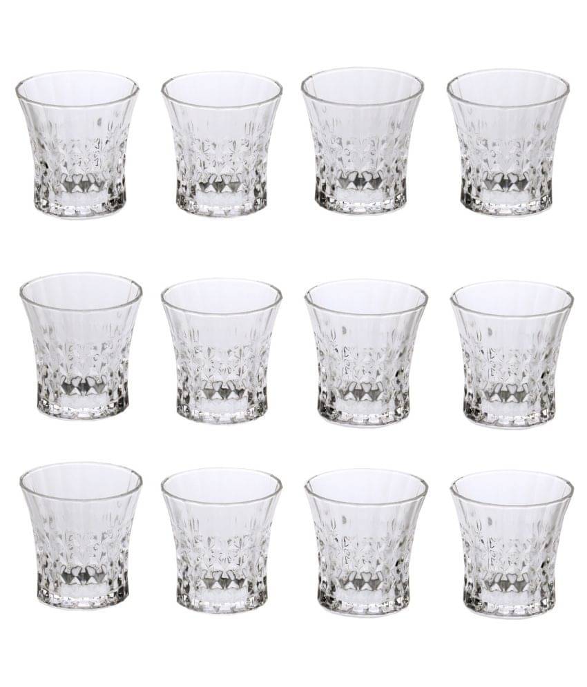     			Afast Glass Whisky Glasses, Clear, Pack Of 12, 190 ml