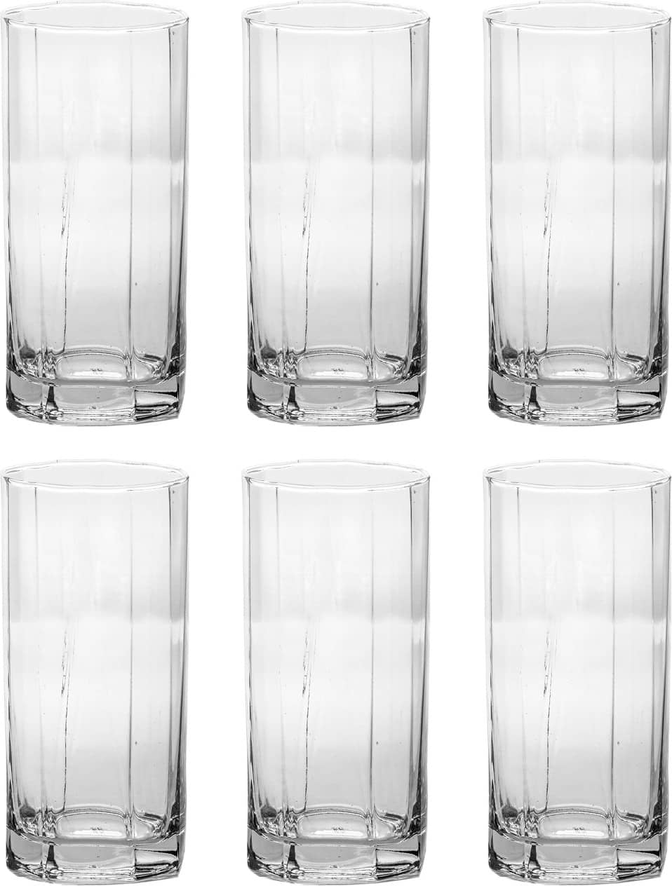 Afast Glass Glasses, Clear, Pack Of 6, 210 ml
