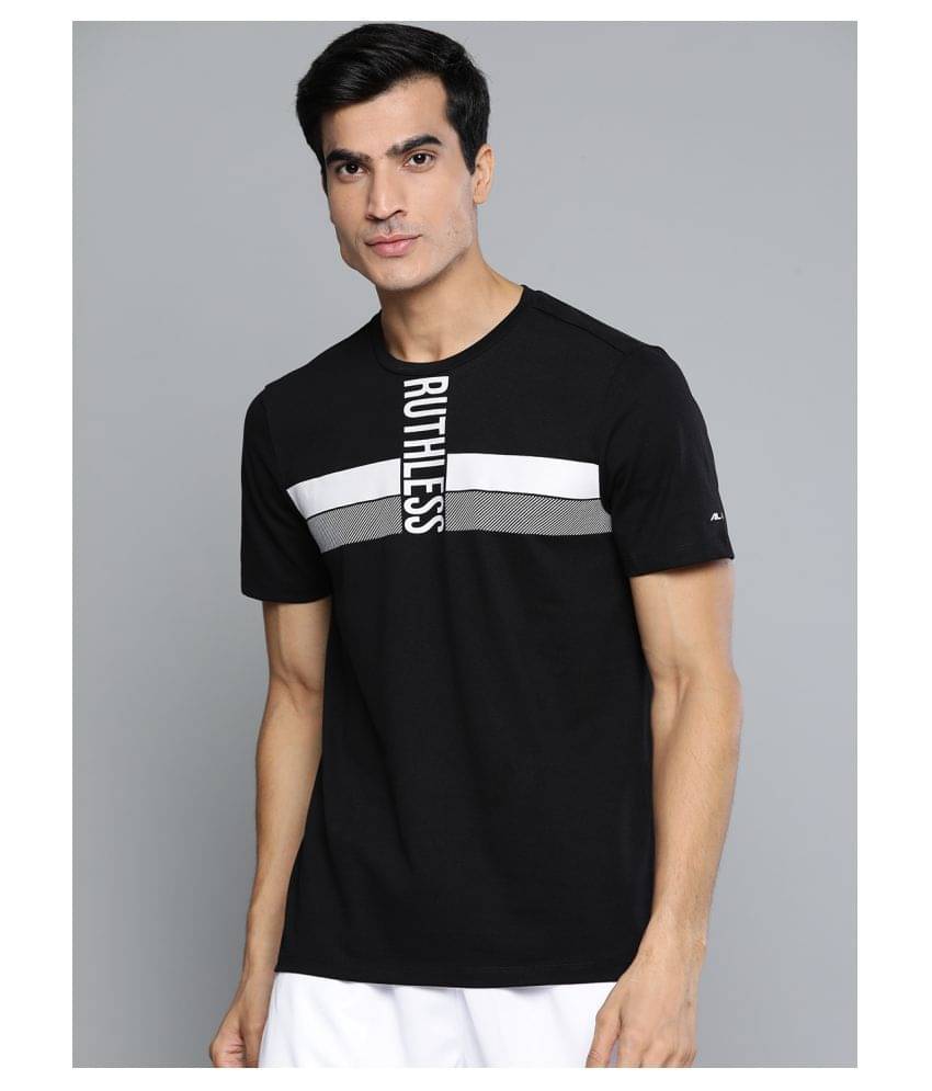     			Alcis - Black Cotton Blend Regular Fit Men's Sports T-Shirt ( Pack of 1 )