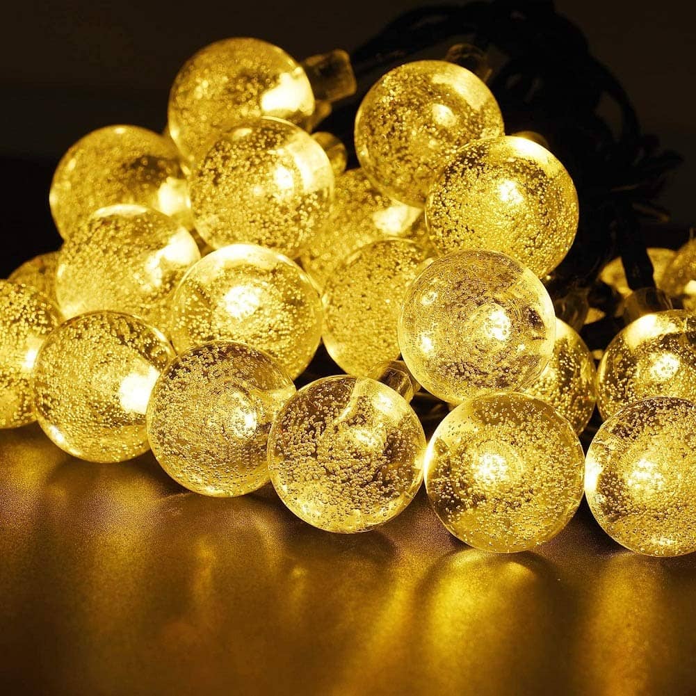 MIRADH 5 Metre 20 Crystal Plug powered String Lights Yellow