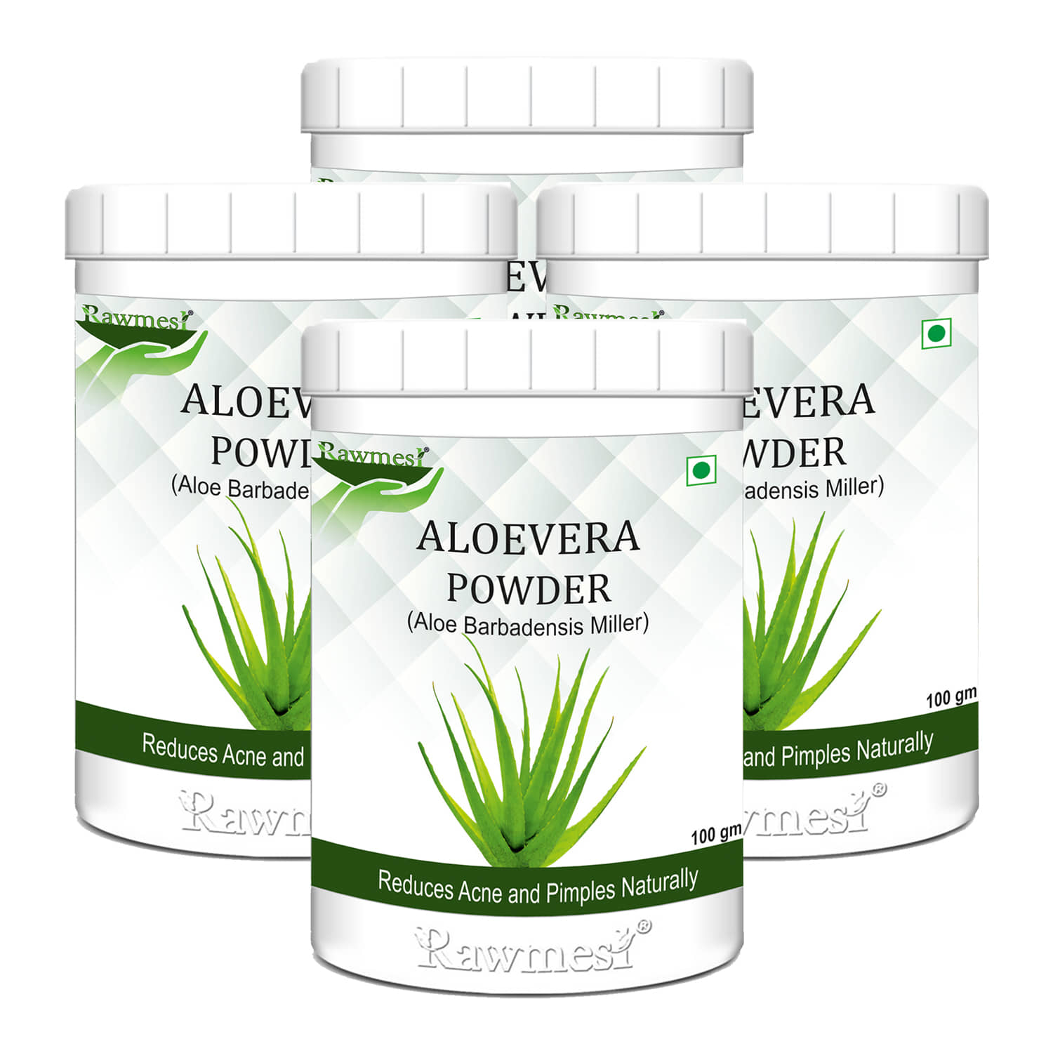 rawmest Aloevera Powder Skin Tonic 400 g Pack of 4