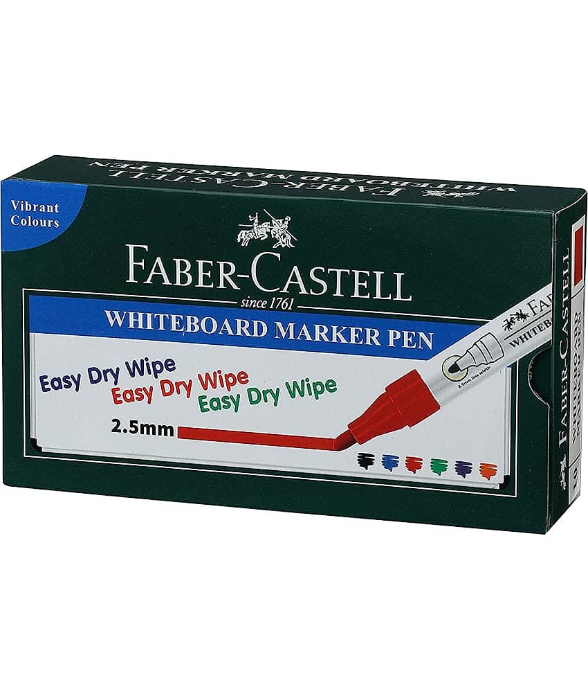 FABER CASTELL 155421-WHITEBOARD MARKER PEN, RED, PACK OF 20 - Stationery | Buy online on ZillyBuy