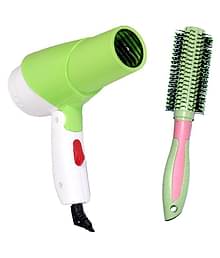 Lenon LE 1280 Green Hair Dryer ( Multicolor Comb )