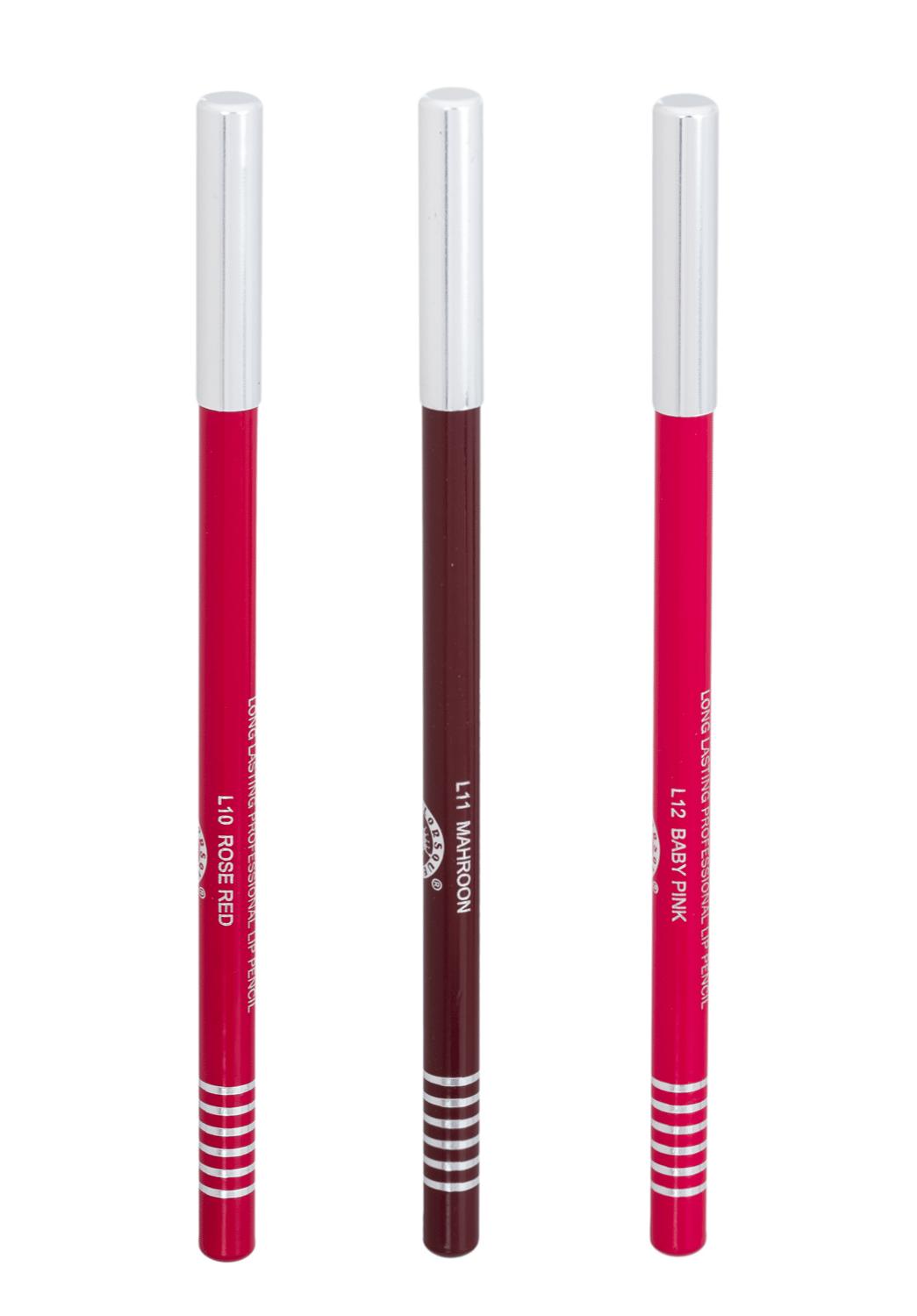     			Colors Queen Long Lasting Professional Lip Pencil 2g, Rose Red +Maroon+ Baby Pink Red (Pack of 03)