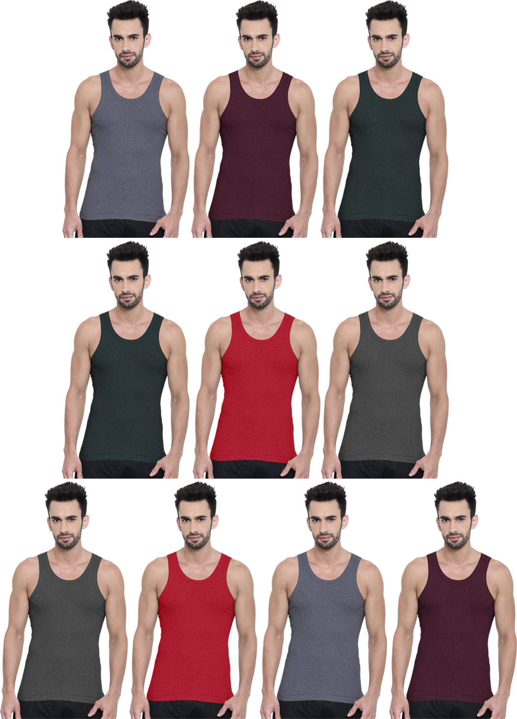 Dixcy Scott Multi Sleeveless Vests Pack of 10 Dixcy Scott Multi Sleeveless Vests Pack of 10