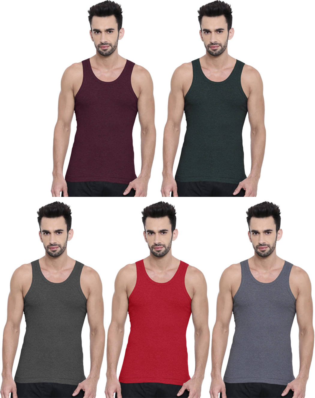 Dixcy Scott Multi Sleeveless Vests Pack of 5 Dixcy Scott Multi Sleeveless Vests Pack of 5