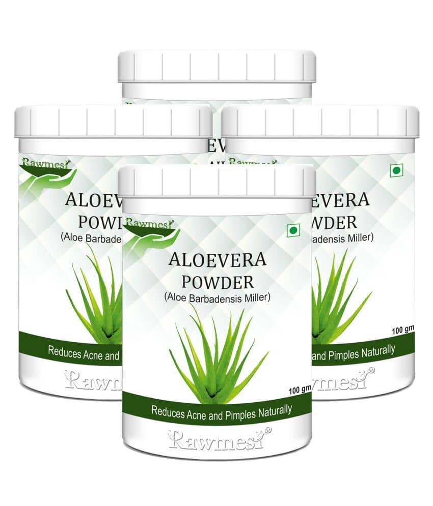 rawmest Aloevera Powder 400 gm Multivitamins Powder Pack of 4