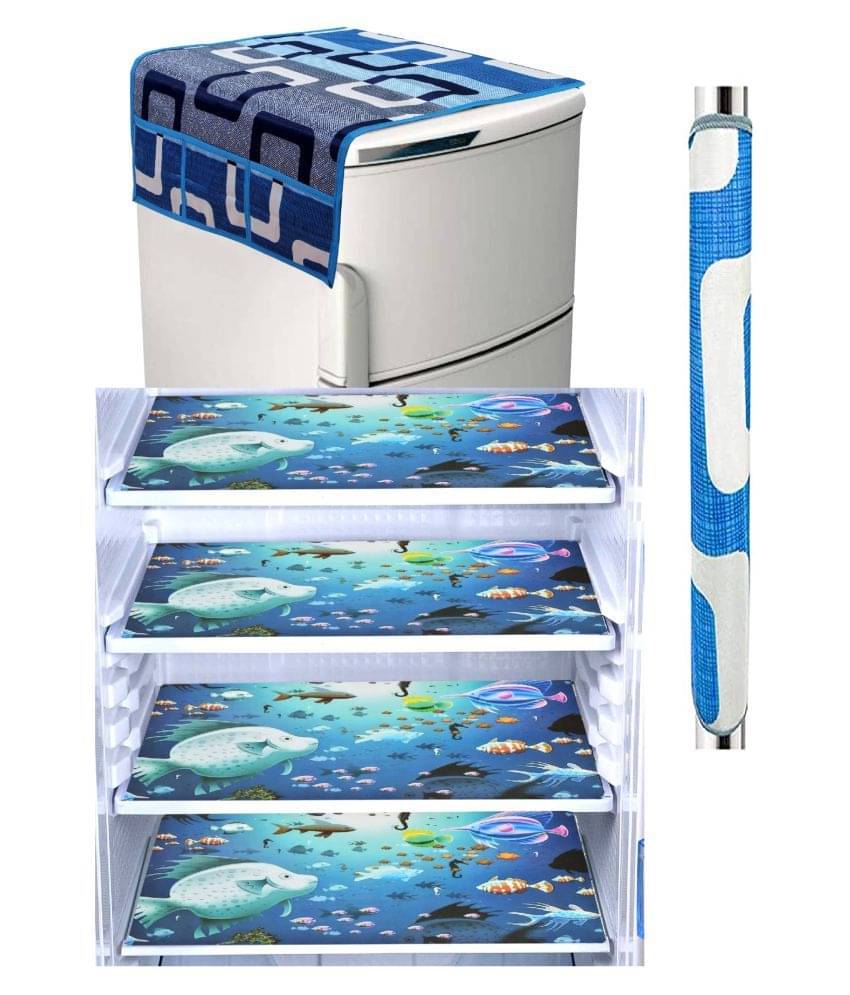 Shaphio - Multicolor PVC Fridge Top Cover (Pack of 6) Shaphio - Multicolor PVC Fridge Top Cover (Pack of 6)