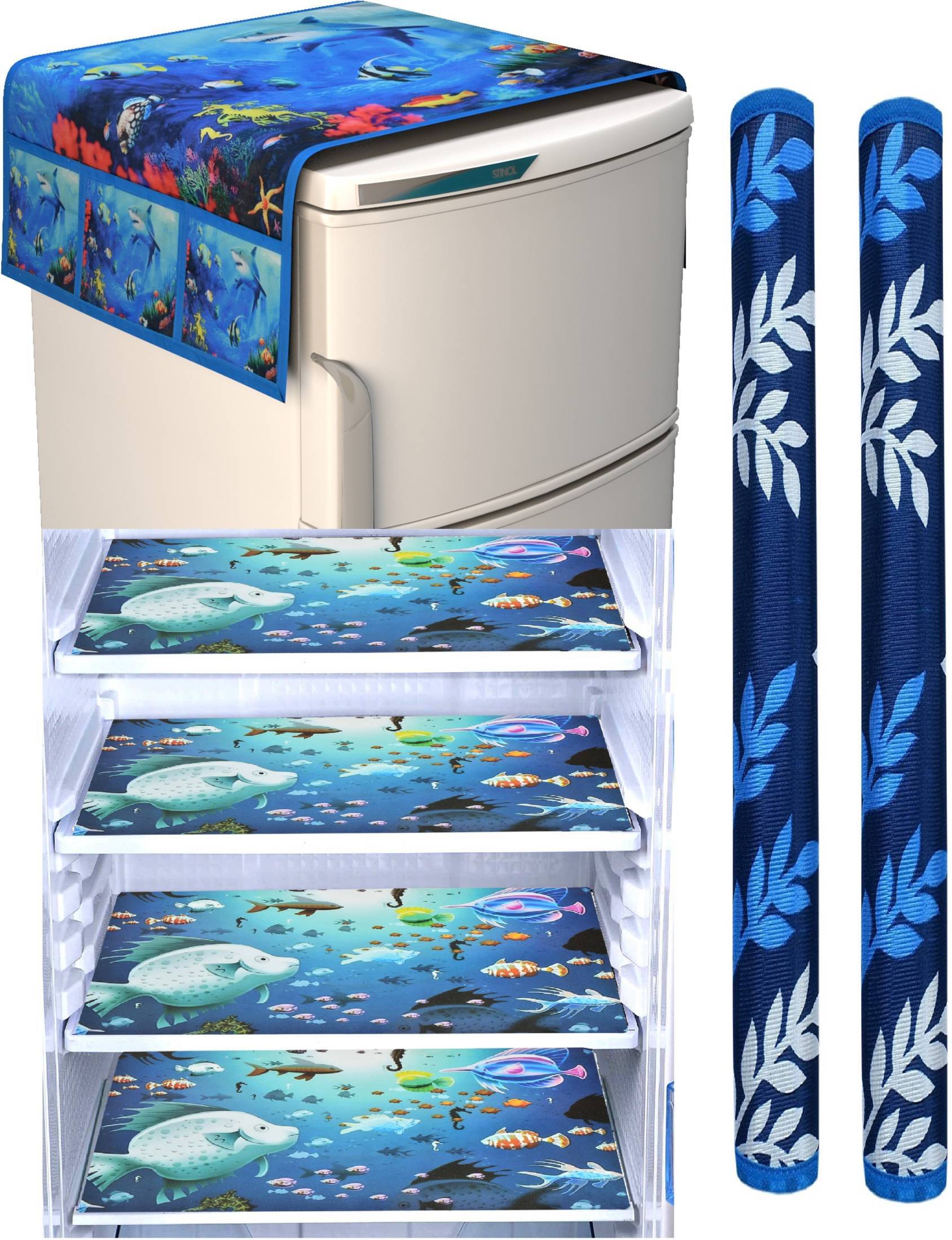     			Exopick PVC (4 Fridge Mats + 1 Fridge Top Cover + 2 Handle Cover)