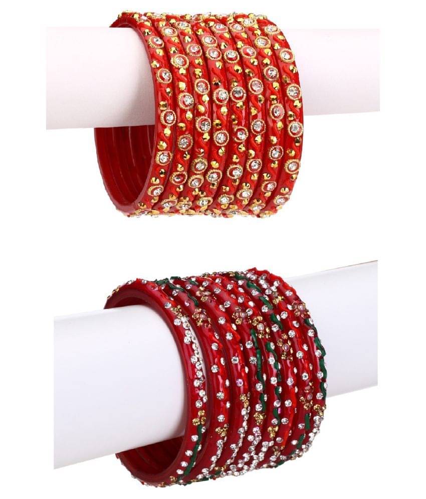 Afast Combo Party & Festivle Designer Ornamented With Colorful Beads And Figures Fancy Matching Glass Bangle Cum Kada Set Of Eight Each With Safety Box Afast Combo Party & Festivle Designer Ornamented With Colorful Beads And Figures Fancy Matching Glass Bangle Cum Kada Set Of Eight Each With Safety Box