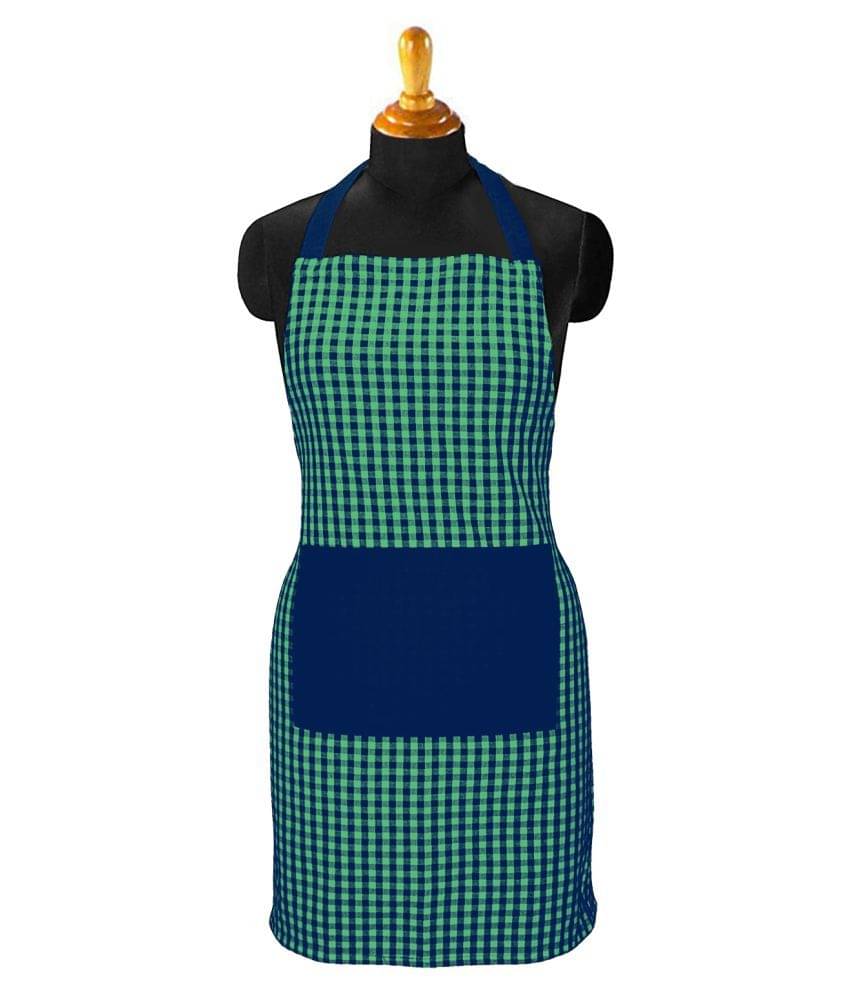     			Feather Green Single Cotton Apron