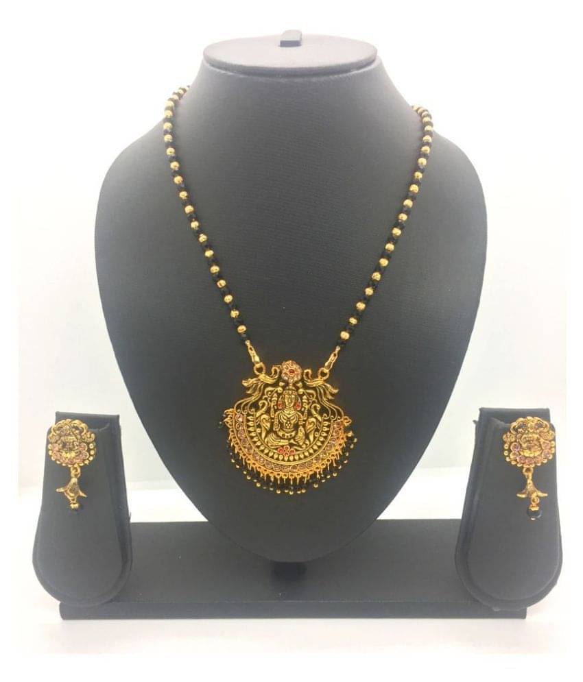     			Sunhari Jewels - Golden Mangalsutra Set ( Pack of 1 )