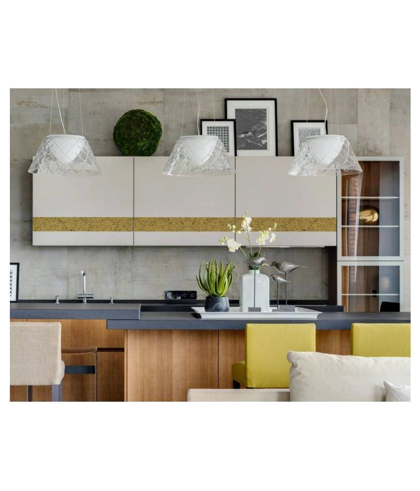     			WallDesign Colourful Chips Yellow Rustic - 8 cm W x 610 cm L Abstract Sticker ( 610 x 8 cms )