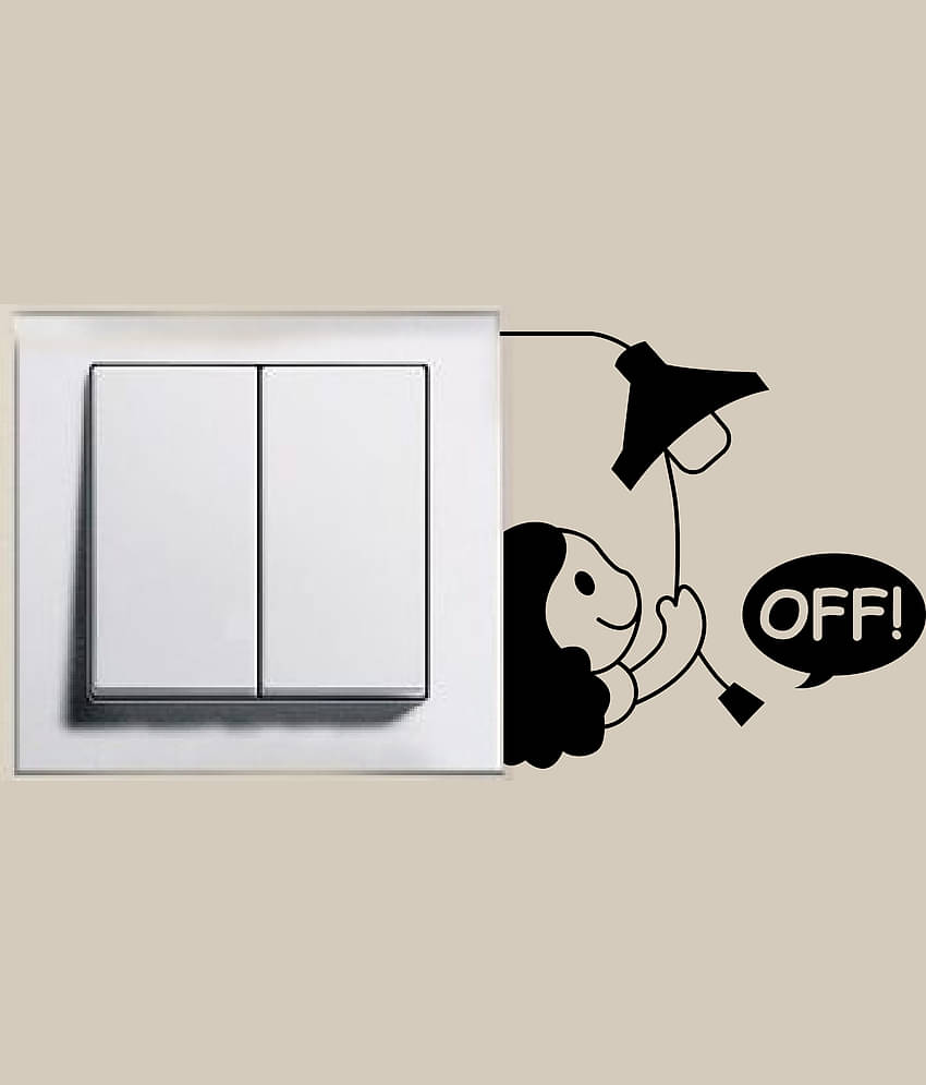 WallDesign Combo Teady Vinyl Switch Board Sticker - Pack of 5