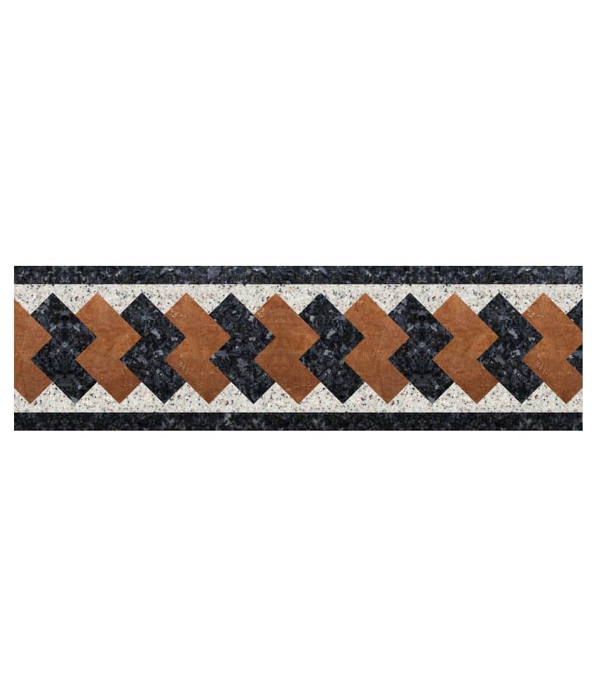 WallDesign Marble Stone Inlay Sticker - 8 cm W x 305 cm L Nature Sticker ( 305 x 8 cms )