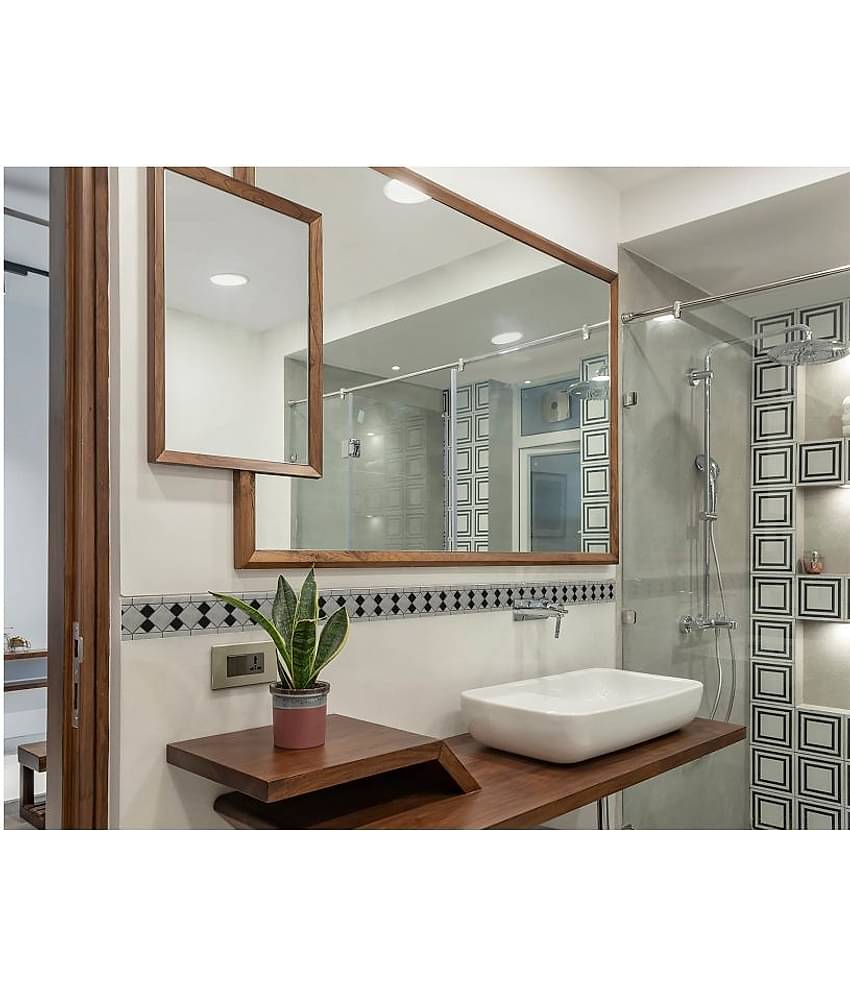 WallDesign Marble Stone Inlay Tile - 8 cm W x 305 cm L Nature Sticker ( 305 x 8 cms )