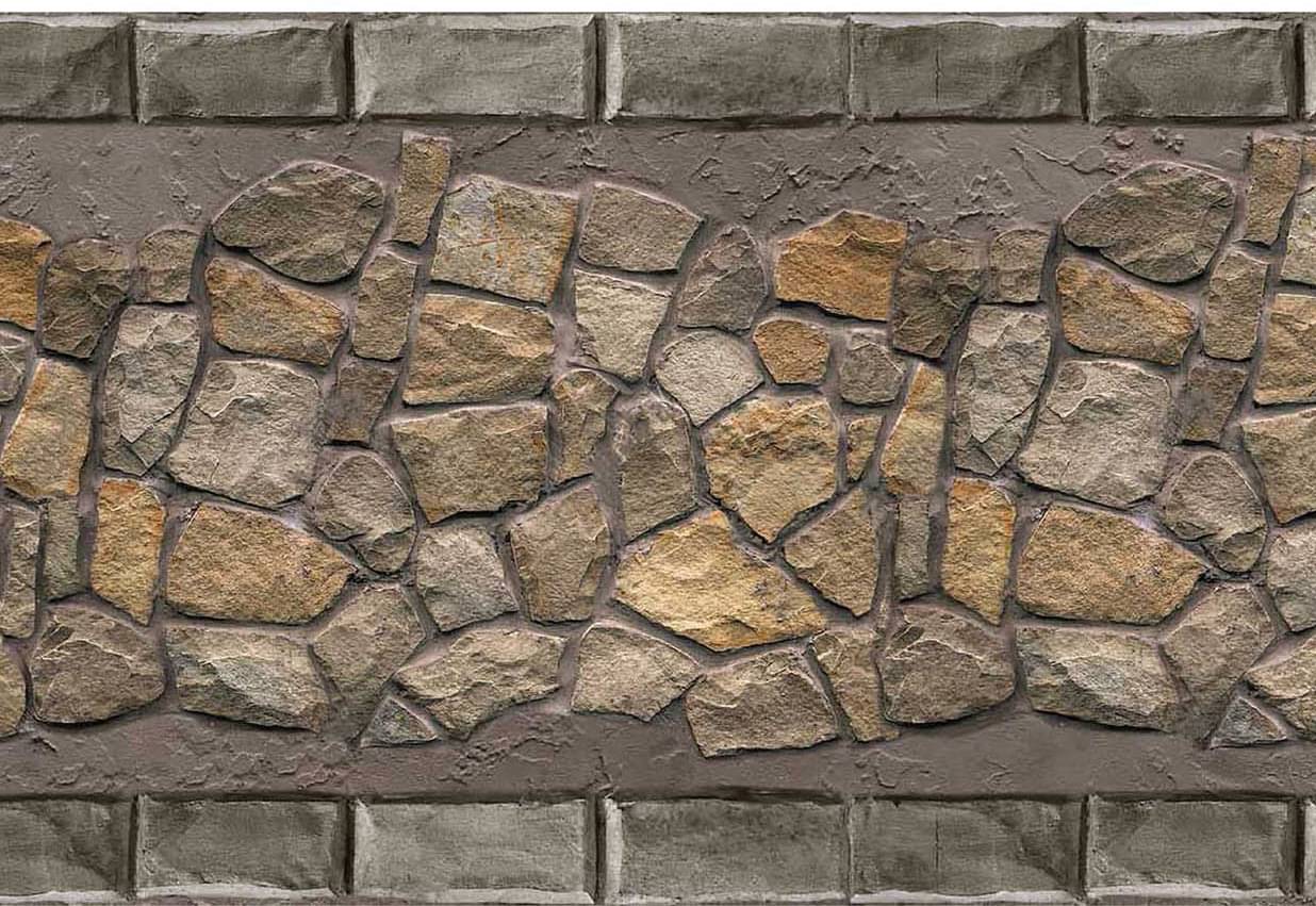 WallDesign Natural Brown Stone Filled - 8 cm W x 305 cm L Nature Sticker ( 305 x 8 cms ) WallDesign Natural Brown Stone Filled - 8 cm W x 305 cm L Nature Sticker ( 305 x 8 cms )