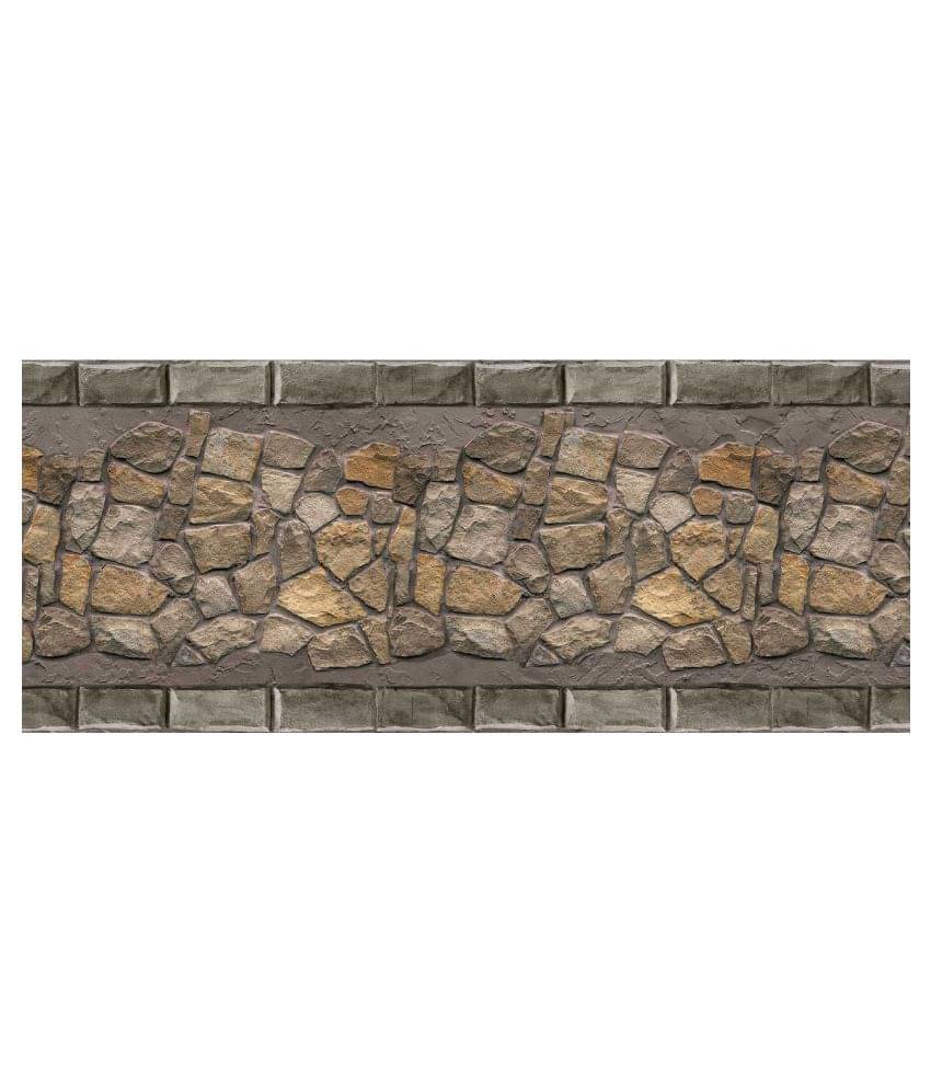 WallDesign Natural Brown Stone Filled - 8 cm W x 610 cm L Nature Sticker ( 610 x 8 cms ) WallDesign Natural Brown Stone Filled - 8 cm W x 610 cm L Nature Sticker ( 610 x 8 cms )