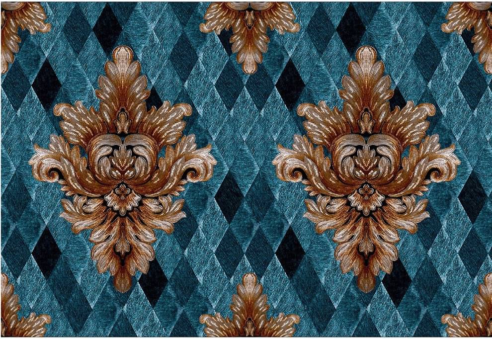     			WallDesign Tile Floral Texture Rustic - 8 cm W x 305 cm L Abstract Sticker ( 305 x 8 cms )
