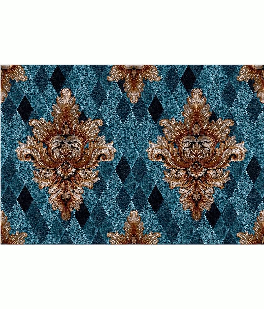 WallDesign Tile Floral Texture Rustic - 8 cm W x 305 cm L Abstract Sticker ( 305 x 8 cms )