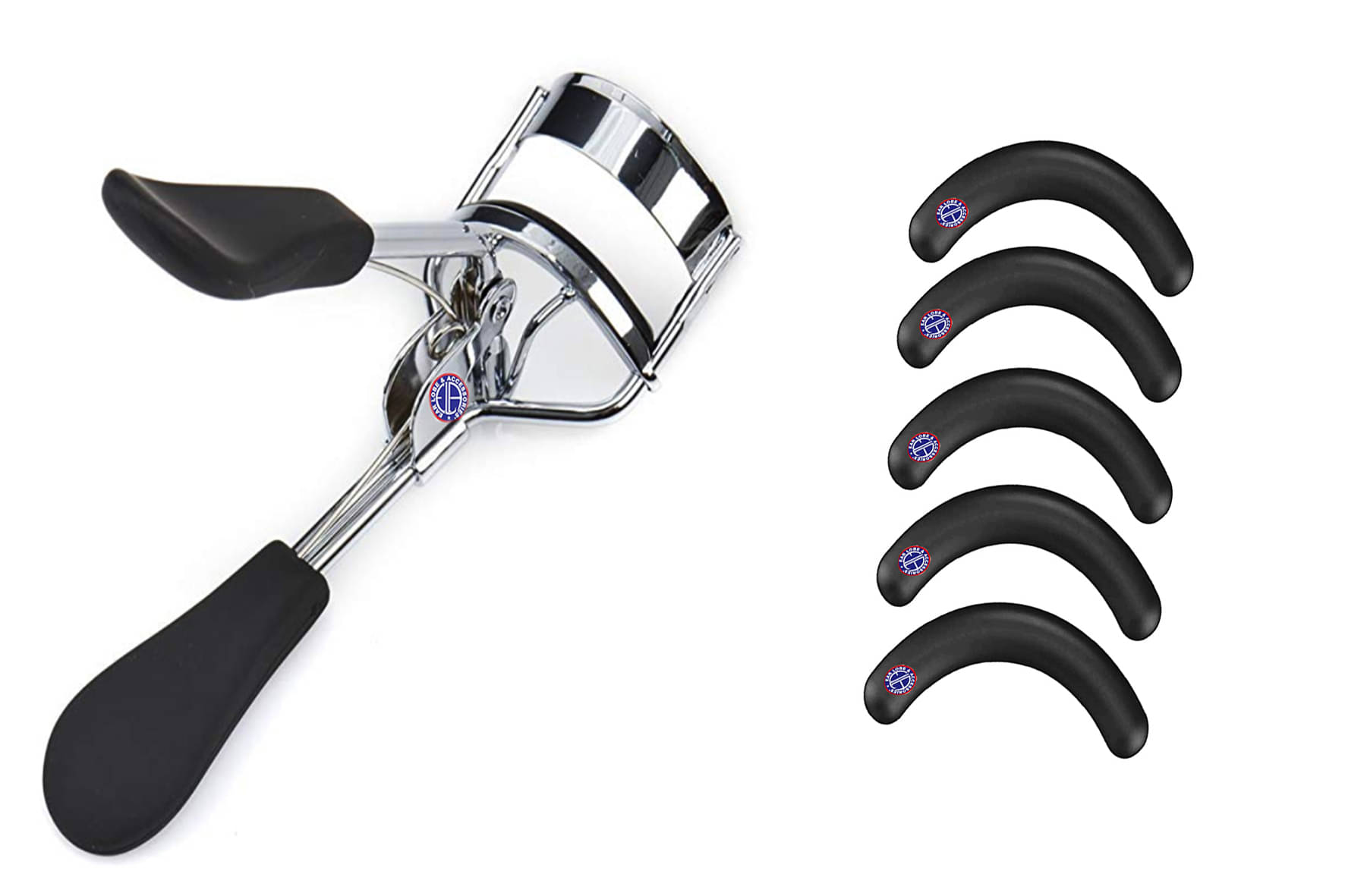     			Ear Lobe & Accessories Eyelash Curler 1pcs + Eyelash Curler Rubber  5pcs Eyelash Curler 0